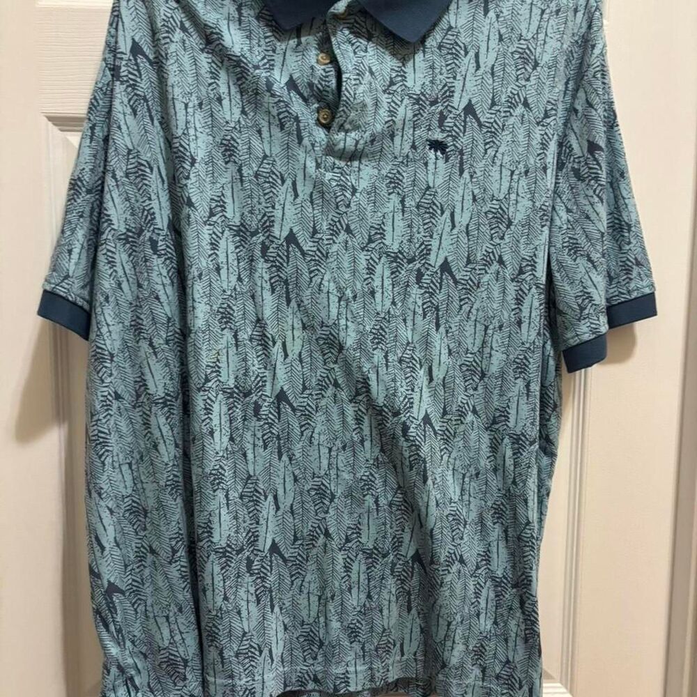 Johnnie-o Men's Blue and Green Polo-shirts